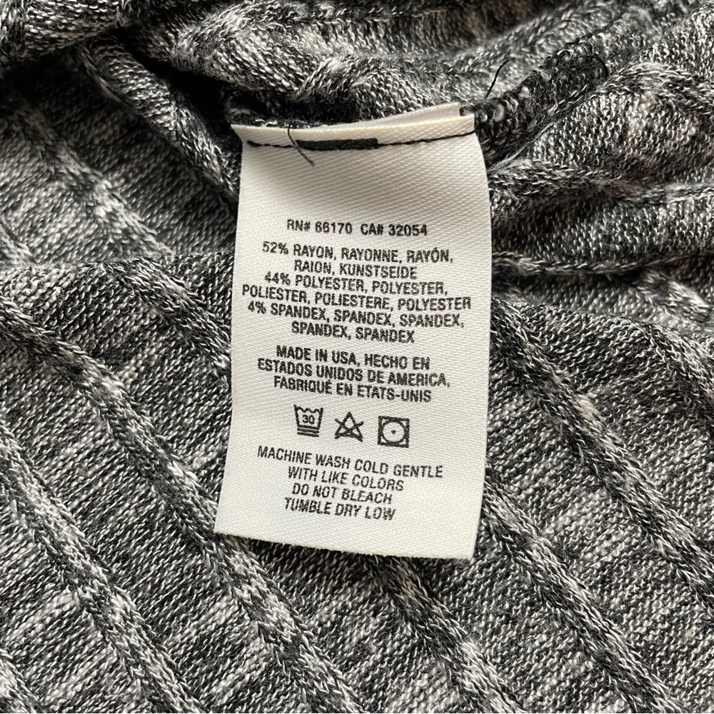 MICHAEL STARS ribbed knit heather grey tunic - Picture 6 of 6